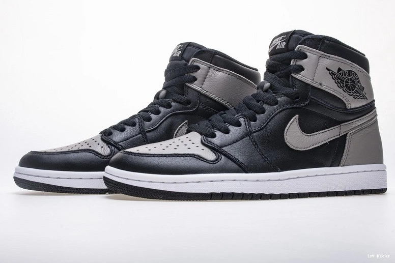 High OG Black Jordan Gray Retro Shadow 555088-013  1 Air 0324